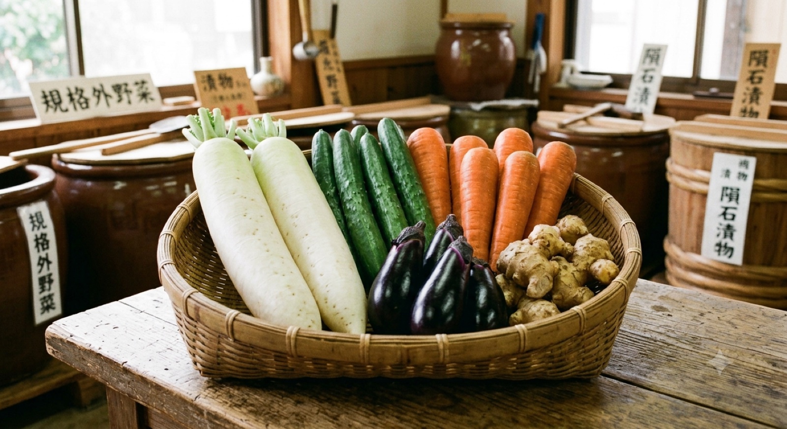 規格外野菜のかご
